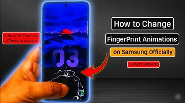 Hoe de vingerafdrukanimatie op Samsung officieel te wijzigen 🫆 | Laatste update