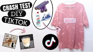 CRASH TEST DIY TIKTOK : WHIPPED COFFEE, TIE AND DYE JAVEL & FLOCAGE