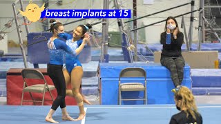 BREAST IMPLANT AT 15 will cause ISSUES | Full Level 9 Floor Routine