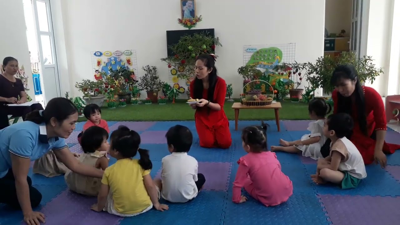 Nhận biết tập nói: Quả cam, quả chuối