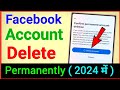 Facebook Account Delete Kaise Kare | How To Delete Facebook Account Permanently