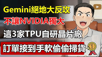 Google Gemini 的絕地大反攻！不讓NVIDIA獨大，這3家「TPU自研晶片」協力廠，訂單接到手軟，華爾街默默在掃貨！#Google #gemini  #tpu  #NVIDIA #AI晶片