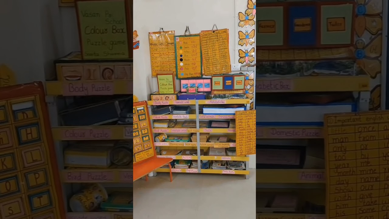 Vasan pri. School Rainbow colourful class( Innovative classroom)