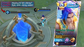 0.1% HP BASE DEFENSE! 🔥 THEY TRASH TALKED MY ZILONG 😤 HUGE MISTAKE!