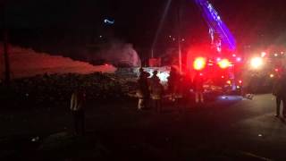 Two-alarm fire destroys Lexington warehouse