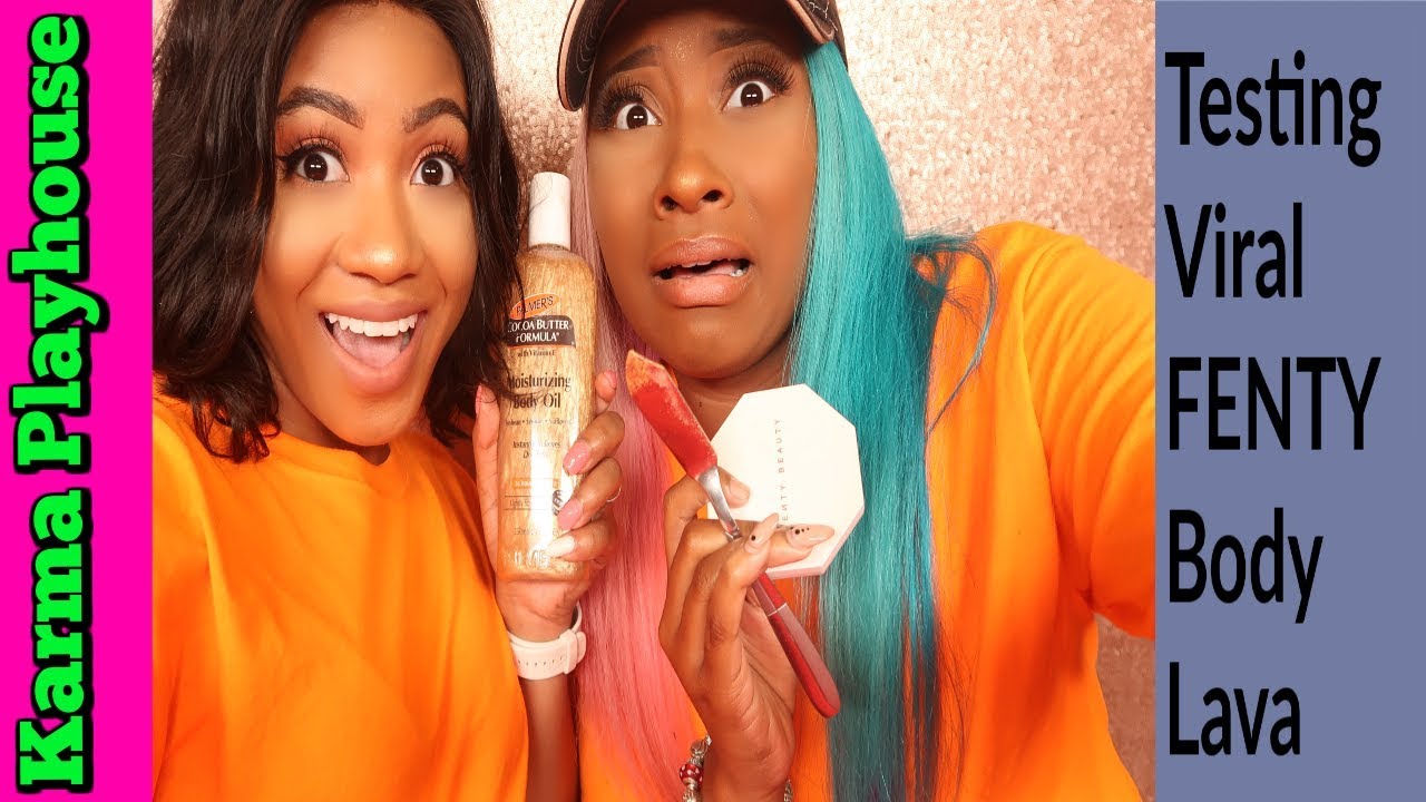 TESTING VIRAL FENTY BODY LAVA DUPE DIY KARMA PLAYHOUSE