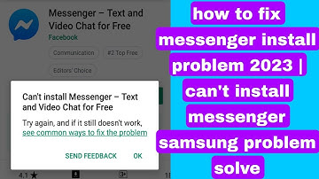 how to fix messenger install problem 2023 | can