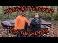 #33 Covering IBC Tote Firewood for Winter