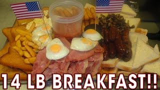 WORLD'S BIGGEST BREAKFAST CHALLENGE vs Team UK!!