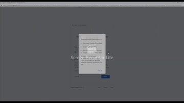 screen recording - google drive integration