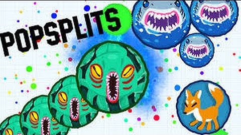 Agar.io first video small tricksplit and big popsplit-İnsane montage