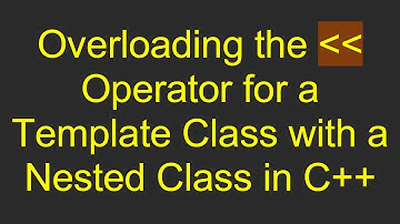 Overloading the    Operator for a Template Class with a Nested Class in C+ +