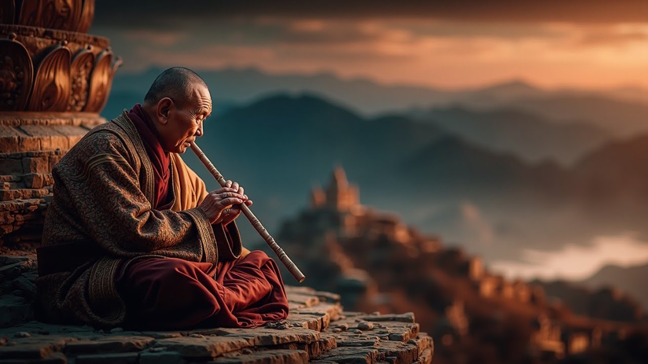 Authentic Tibetan Flute Music ~ Deep Healing & Relaxation for Stress ...