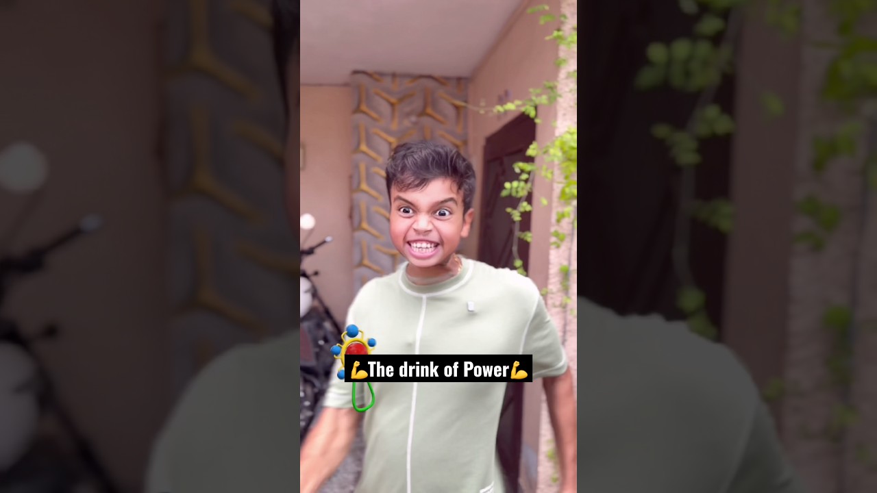 The drink of power💪😂💪 #shorts #trending #funny #comedy #viral