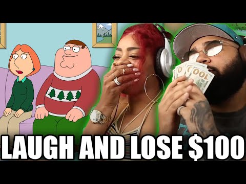 Family Guy Try Not To Laugh Dark Humor - $100 PER LAUGH! - BLACK COUPLE REACTS