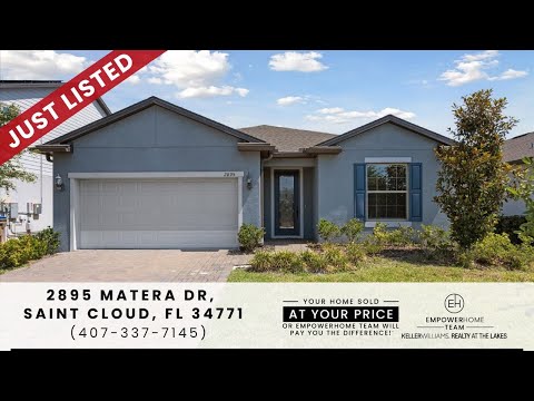 2895 Matera Drive, Saint Cloud, FL home video tour
