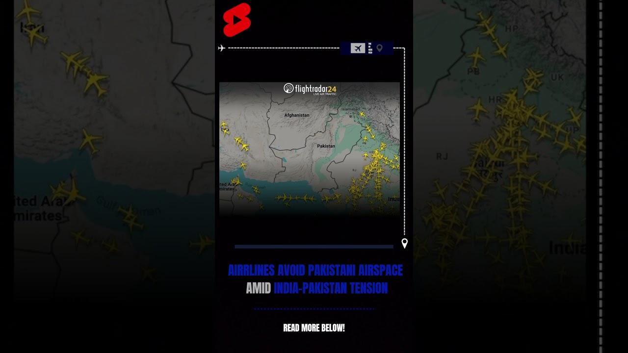 Airlines Avoid Pakistani Airspace Amid India-Pakistan Tenstions