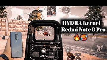 Redmi Note 8 Pro  Hydra kernel PUBG-BGMI test 🥵 Full Performance