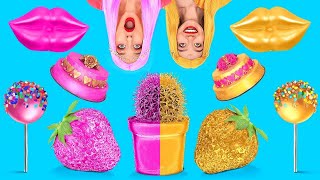 Różowo-Złote Wyzwanie Jedzenie W Jednym Kolorze Przez 24 Godziny Od 123 Go Food