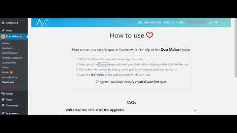 WordPress Quiz Maker General Overview