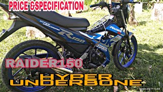 Suzuki Raider150 Hyper Underboneprice And Specification.