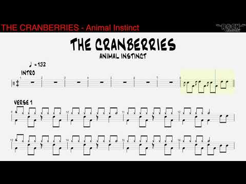 THE CRANBERRIES - Animal Instinct [DRUM SCORE]