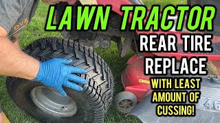 RIDING MOWER: Rear Tire Replacement (no cussing) by Helicool's Helipad 295 views 3 months ago 11 minutes, 35 seconds