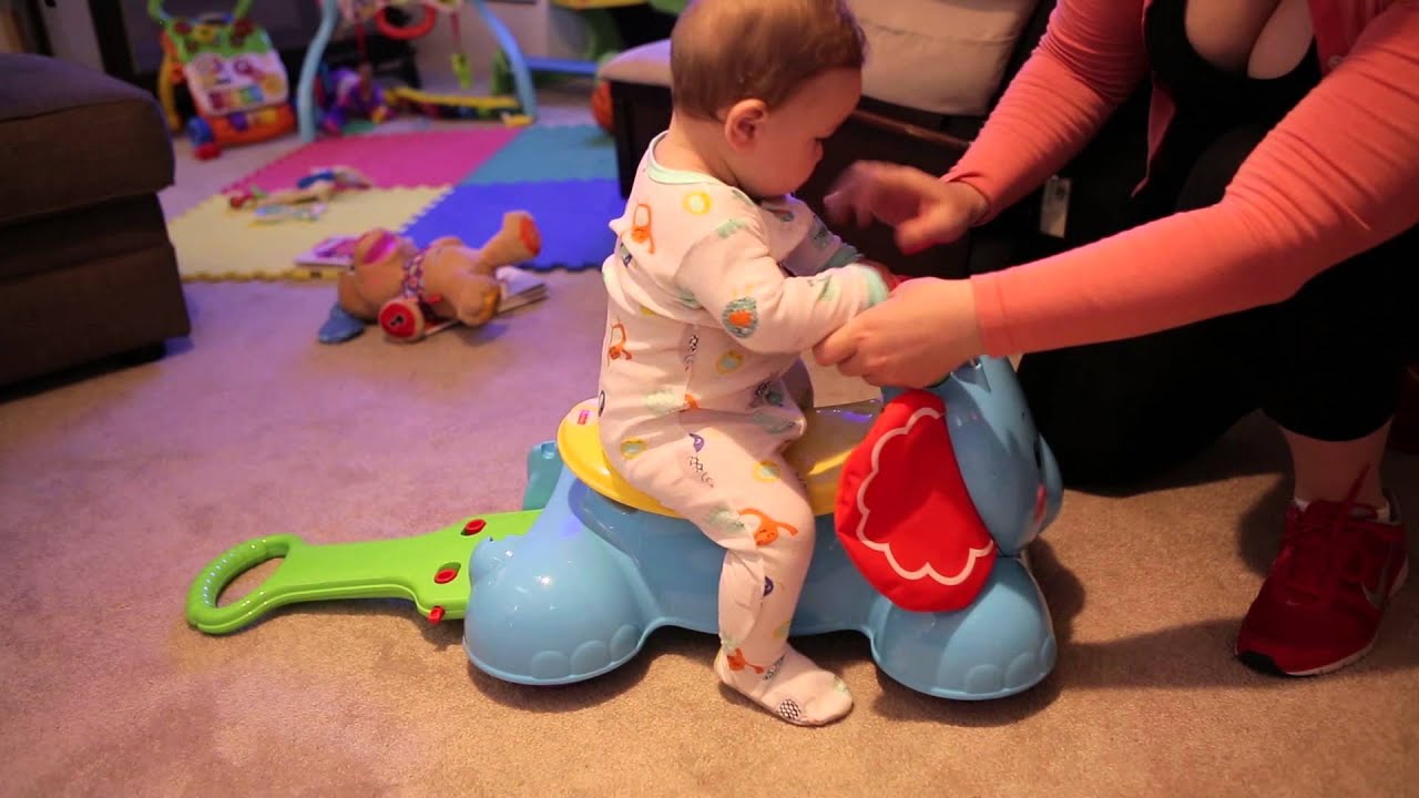 fisher price bounce and ride elephant