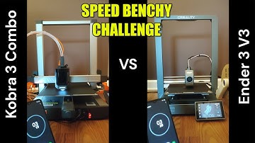 Speed Benchy Anycubic Kobra 3 vs Creality Ender 3 V3 (in real time)