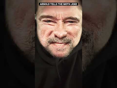 Arnold tells a jokes.