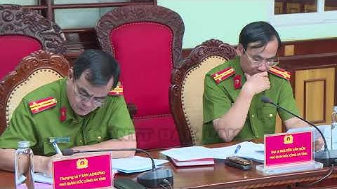 Công an tỉnh tổ chức Hội nghị giao ban công tác tháng 4