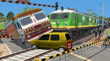 Train & Car Crossing Accident Compilation part 4