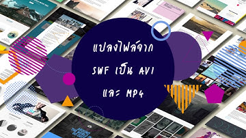 การแปลงจาก SWF เป็น AVI และ MP4