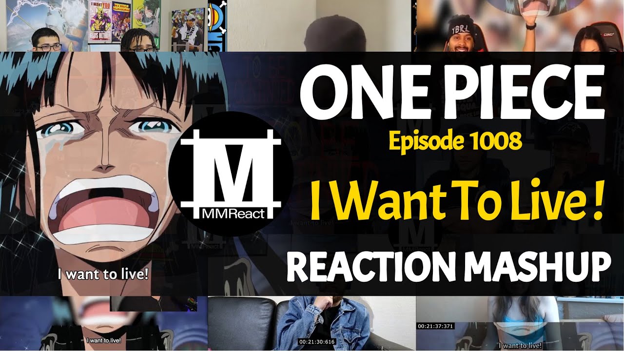 One Piece Moment I Want To Live ! One Piece Ep. 278 REACTION MASHUP YouTube