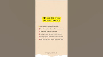 Why You Feel STUCK (And How to Fix It!) #BreakThroughLimits #SuccessHabits #Shorts