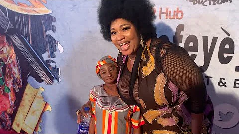 BETWEEN JAIYE KUTI & AUNTY RAMOTA AT ANIKULAPO THE SERIES MOVIE PREMIERE