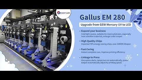 Upgrade Your #Gallus EM 280 with UV LED Curing! 🌟