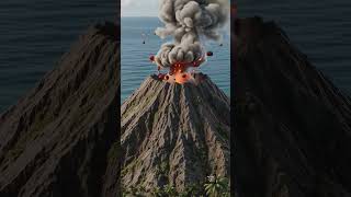 Miniature Volcano Eruption 🌋 | BTS VFX #shorts #behindthescenes