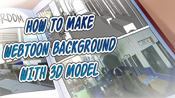 Make Pro Webtoon Backgrounds Fast with 3D Models (Webtoon Making #11)