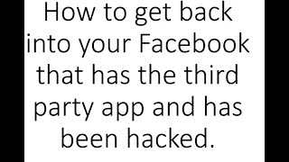 My Facebook account was recently hacked and the hacker set two-factor authentication (2022 update)