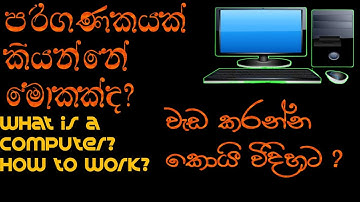 what is a computer ? | පරිගණකයක් යනු කුමක්ද ?