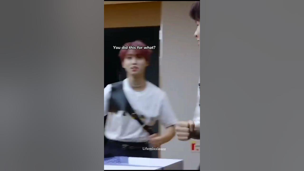 han's reaction to seungmin🤣  #straykids #seungmin #jisung #shorts