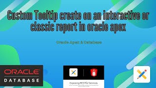 Custom Tooltip Create In Oracle Apex