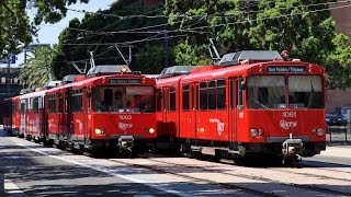 San Diego Trolley in Downtown