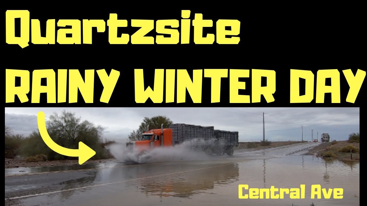 Quartzsite Rainy Winter Day...Aerial Views YouTube