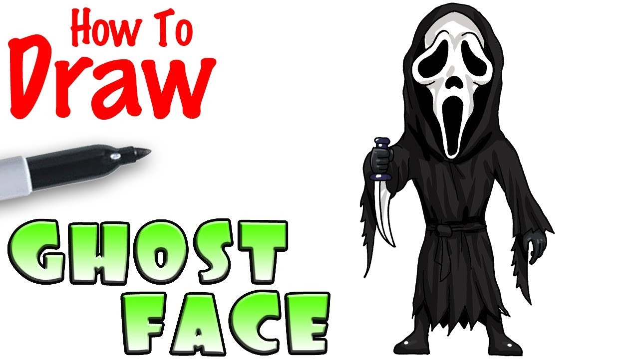 Featured image of post Ghost Face Drawing Step By Step 14 30 paint with shiba recommended for you