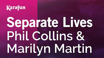Separate Lives - Phil Collins & Marilyn Martin | Karaoke Version | KaraFun