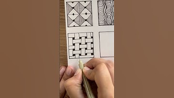 Easy Zentangle Pattern #artshorts #zentangleart #relaxingart #stressrelief #arttherapy #calming #art