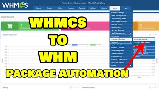 how to setup web hosting package automation in whmcs | whmcs configuring product and services