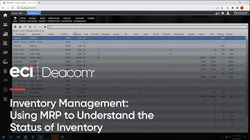 Deacom Inventory Management: Using MRP to Understand the Status of Inventory